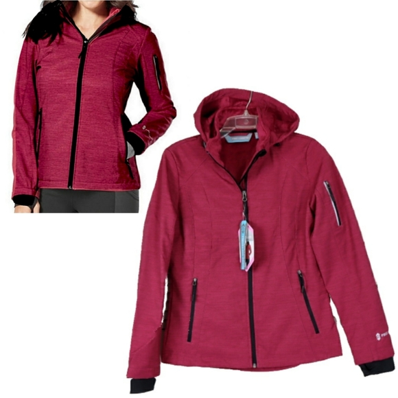 Free Country Jackets & Blazers - NWT Free Country Etched Red Super Softshell Jacket